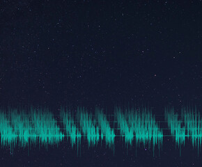 Repeating signal from space in a 3D rendition