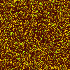 Authentic Summer  Grass Background Pattern Illustration