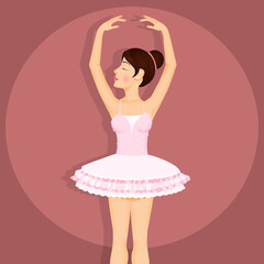 illustration of dancers girl