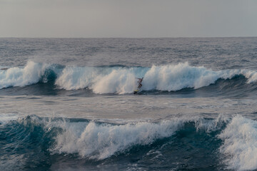 Seascape. surfin in El Altillo. Moya. Gran Canaria. Canary Islands. spain