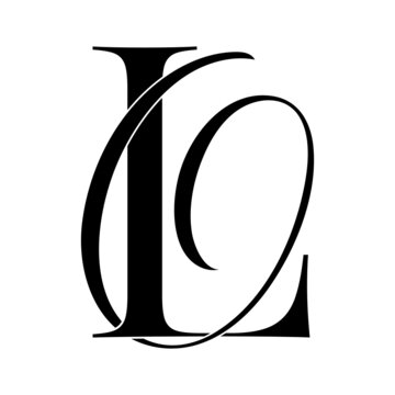 lo, ol, monogram logo. Calligraphic signature icon. Wedding Logo Monogram. modern monogram symbol. Couples logo for wedding