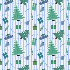 Obraz premium Seamless pattern, background for the holidays.