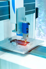 automaitc holding glue syringe Injection in mobile phone factory