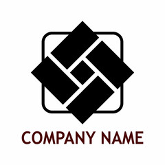 paving company logo, a simple flat design
