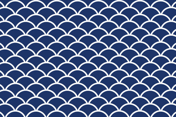 japanese curve seamless pattern design background vector