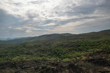 Paisagem mostrando a chapada dos veadeiros