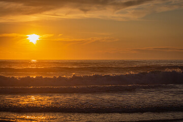 Nascer do som no distrito de Aveiro, região centro de Portugal.