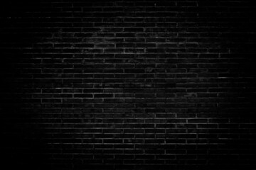 Fototapeta na wymiar Black brick wall texture for pattern background.