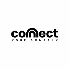 Connect Black Lowercase Logo Design Template Elements. Connected linked n and n letters. Modern Networking Logo Design Vector.