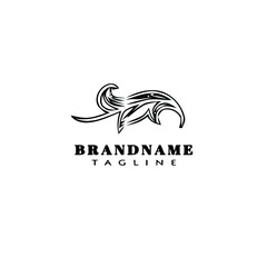 acanthus leaves logo cartoon icon design template vector simple