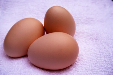 Easter eggs on on a white background     