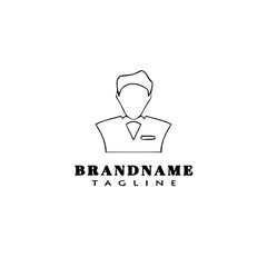 avatar logo person design template vector illustration