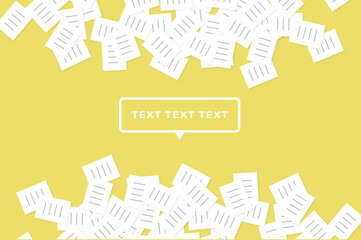 ビジネスイメージ　書類の山