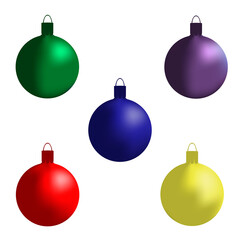 Balloons for the Christmas tree