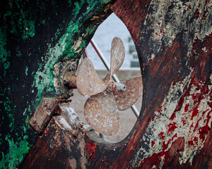 old ship propeller