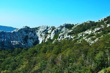 Croatia-view of the mountains in the Velebit National Park