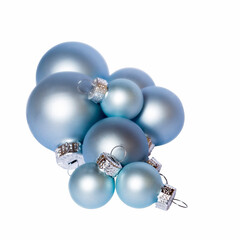 Christmas balls isolated on a white background.