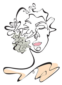 recommend clip art: women long hair style picture, drawning picture women on white background