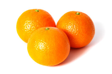 Oranges isolated on white background