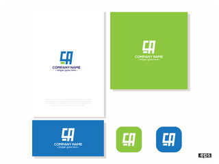 ca , ca logo vector, luxury golden logo. business design. Abstract Letters design.svg