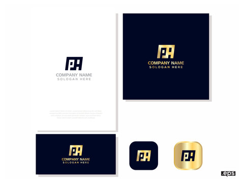 PA logo design png. luxury golden logo design png. luxury golden.svg