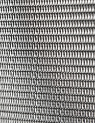 Full-screen metal mesh with focus in the middle