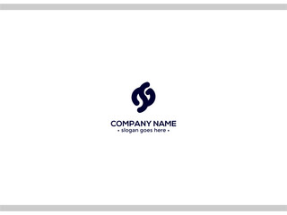 CG logo design for company. cc letter coporate logo Vector.typography monogram.