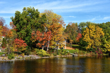 Rural scene showing the beauty of nature in autumn