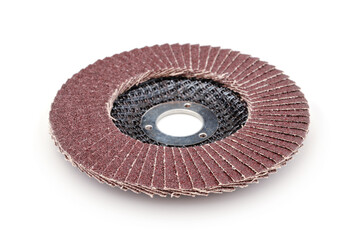 Grinding disc of an angle grinder isolated.
