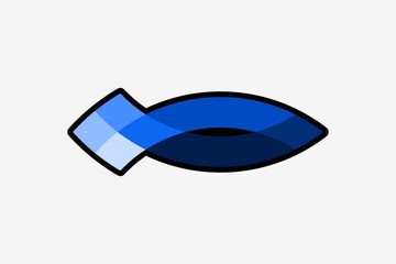 origami whale logo in various blue colors