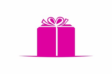 clean and minimalist gift icon logo