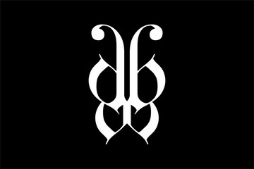 clean and minimalist black and white butterfly logo design