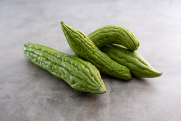 A view of several units of bitter melon.