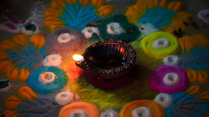diwali rangoli image indoor shoot