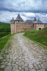 Fototapeta na wymiar View on the Khotyn fortress