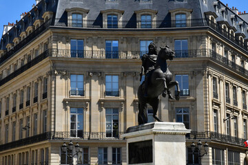 Fototapeta na wymiar Paris; France - april 2 2017 : Place des Victoires