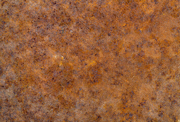 Platte aus Stahl oder Eisen mit Rost bedeckt als Textur oder Hintergrund