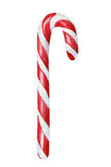 christmas lollipop sweets, watercolor drawing