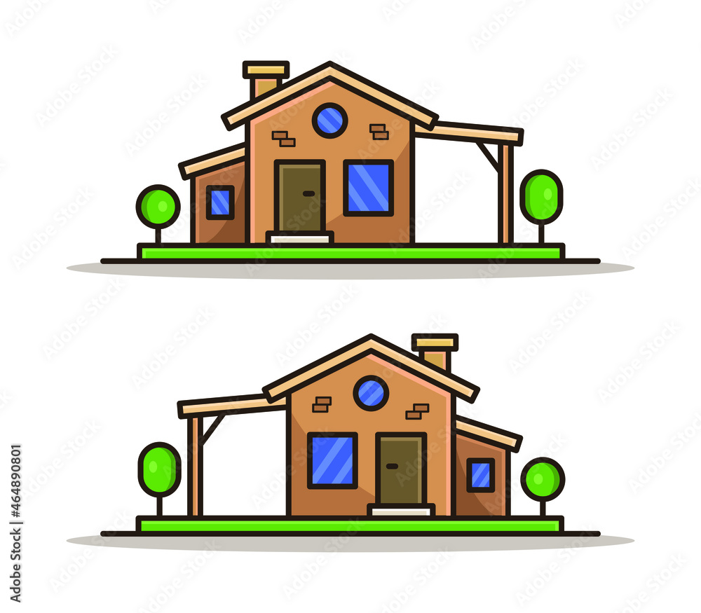 Poster illustrated house