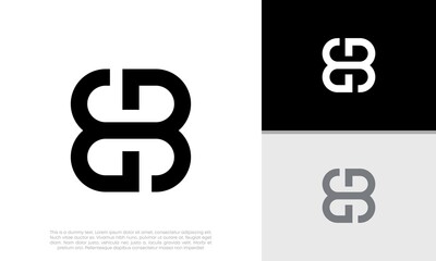 Initials E B logo design. Initial Letter Logo.	