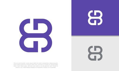 Initials E B logo design. Initial Letter Logo.	
