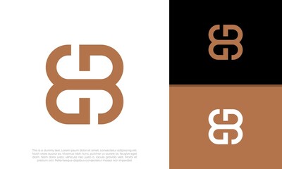 Initials E B logo design. Initial Letter Logo.	