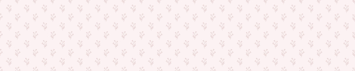 Hand drawn seamless pattern with abstract plants