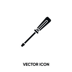 Screwdriver vector icon. Modern, simple flat vector illustration for website or mobile app. Screwdriver droe epai tool symbol, logo illustration. Pixel perfect vector graphics	