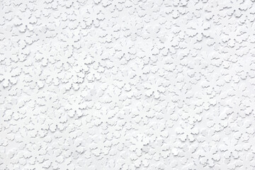 Christmas Background. Lots of paper snowflakes on a white background.