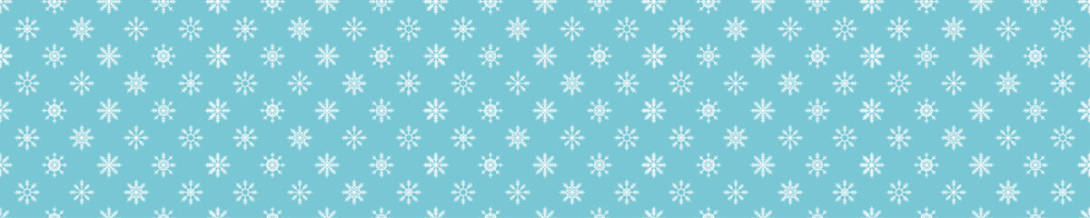 Blue seamless pattern with snowflakes