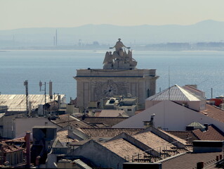 Triumphbogen Arco da Rua Augusta in Lissabon