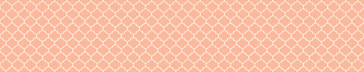 Materiał do szycia Pink moroccan tiles seamless pattern