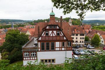 Tubingen, Germany. View of the surroundings of the castle hill