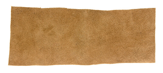 Aged leather isolated on white background